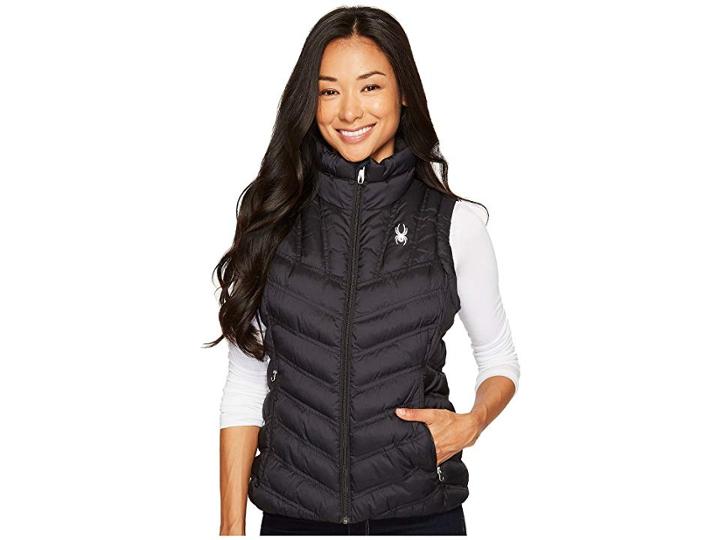 Spyder Geared Synthetic Down Vest (black) Women's Vest