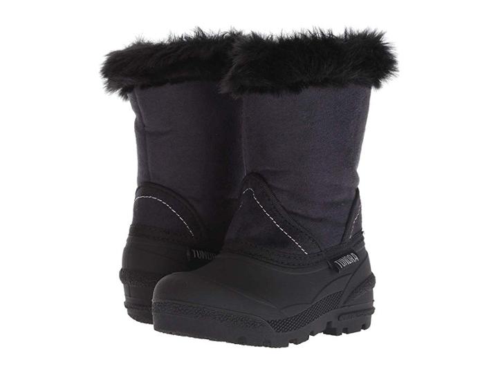 Tundra Boots Kids Okemo (toddler) (black) Girls Shoes