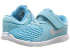 Nike Kids Revolution 4 (infant/toddler) (bleached Aqua/metallic Silver) Girls Shoes