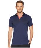 Adidas Club Polo (noble Indigo) Men's Short Sleeve Pullover