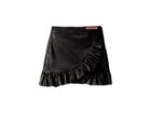 Blank Nyc Kids Vegan Leather Ruffle Skirt (big Kids) (prepare For Take-off) Girl's Skirt