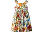 Dolce & Gabbana Kids Sleeveless Dress (big Kids) (white Print) Girl's Clothing