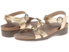 Munro American Donna (gold Patent) Women's Wedge Shoes