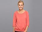 Aventura Clothing - Bevin Peasant Top (spiced Coral)
