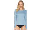 Hurley Long Sleeve Quick Dry Tee (noise Aqua Heather) Women's Swimwear