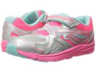 Saucony Kids Baby Ride (toddler/little Kid) (silver/coral) Girls Shoes
