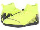 Nike Kids Superflyx 6 Club Ic (toddler/little Kid/big Kid) (volt/black) Kids Shoes