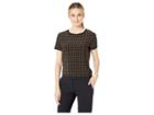 Anne Klein Bistro Button Back Knit (anne Black/havana) Women's Blouse