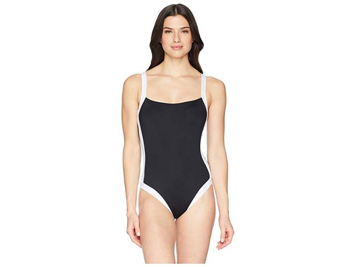 La Blanca Modern Muse Cross-back One-piece (black) Women's Swimsuits One Piece