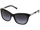 Michael Kors Adelaide Ii (black Metallic/black Marble) Fashion Sunglasses