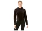 Juicy Couture Velour Hooded Pullover (pitch Black) Women's Clothing