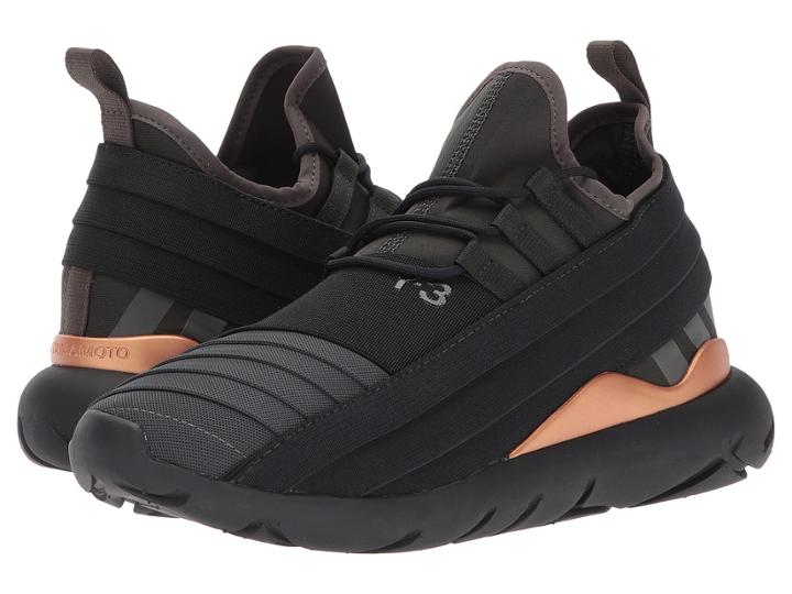 Adidas Y-3 By Yohji Yamamoto Qasa Elle Lace 2.0 (black Olive-y3/black Olive Y-3/core Black) Women's Lace Up Casual Shoes