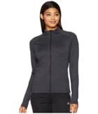 Adidas Full Zip Track Jacket (carbon/colored Heather) Women's Coat