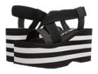 Rocket Dog Bayer (black/black/white Eva Gore/smooth Pu) Women's Sandals