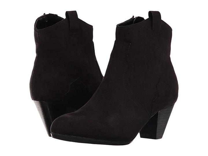 Amiana 15-a5424 (little Kid/big Kid/adult) (black Suede Fabric) Girl's Shoes