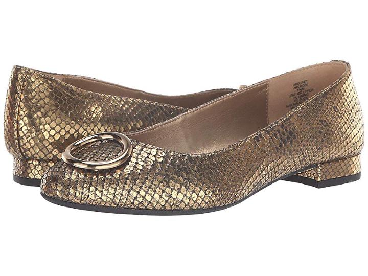 Anne Klein Olivet Flat (gold) Women's Shoes