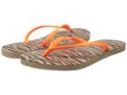 Havaianas Slim Animals Fluo Flip Flops (rose Gold) Women's Sandals