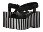 Rocket Dog Bayer Slingback Platform (black Metallic Stripe) Women's Sandals
