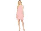 Vince Camuto Chiffon Sleeveless Float With Ruffles (mauve) Women's Dress