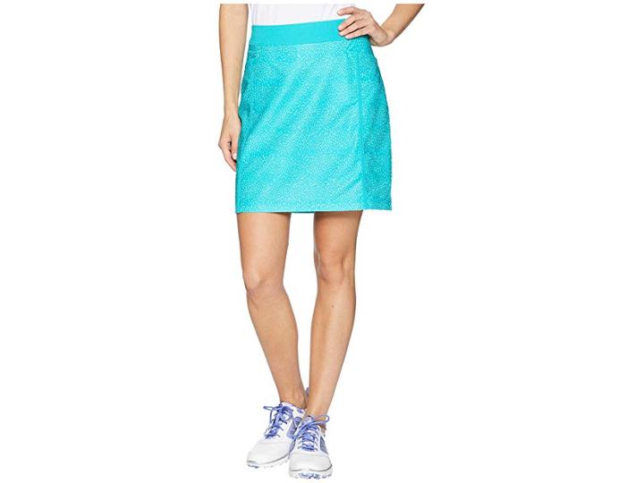 Adidas Golf Ultimate Adistar Printed Skort (hi-res Aqua) Women's Skort