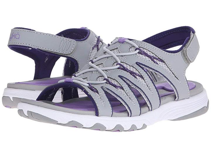 Ryka Glance (ivan The Grey/cool Mist Grey/english Lavender) Women's Sandals