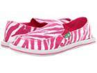 Sanuk I'm Game (fuchsia Zebra) Women's Slip On  Shoes