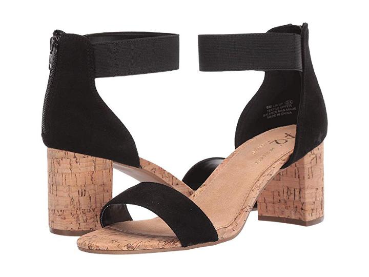 A2 By Aerosoles Line Up (black Fabric Microfiber) Women's Sandals