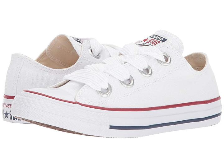 Converse Chuck Taylor(r) All Star Canvas Big Eyelets Ox (white/insignia/garnet) Women's Classic Shoes