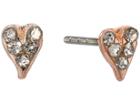 Rebecca Minkoff Baby Heart Stud Earrings (rose Gold) Earring
