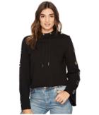 Kensie Cozy Fleece Sweatshirt Ks2u3104 (black) Women's Sweatshirt