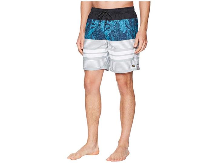 Quiksilver Waterman Jungle Thinking Volley Swim Trunk (black) Men's Swimwear