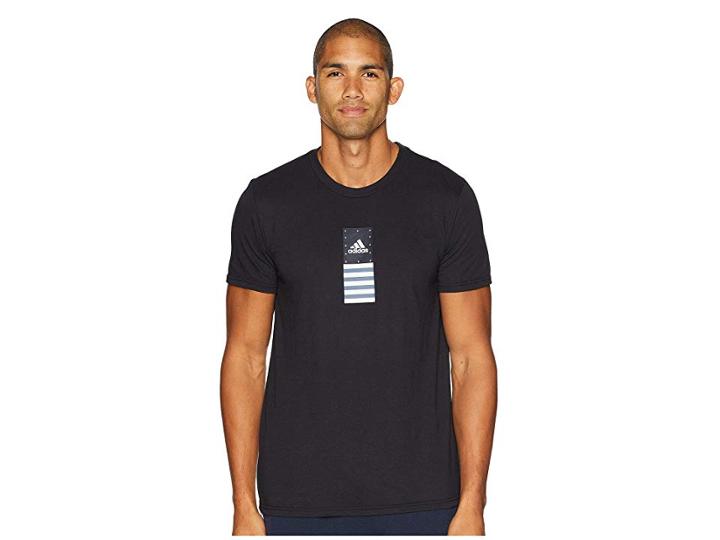 Adidas Stack Badge Of Sport Tee (black) Men's T Shirt