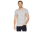 Calvin Klein Jeans Short Sleeve Streak Heather Slit Neck Tee With Pocket (mixed Streak Heather) Men's Short Sleeve Knit