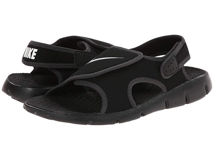 Nike Kids Sunray Adjust 4 (little Kid/big Kid) (black/white/anthracite) Boys Shoes