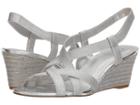 Adrianna Papell Alba (silver Elastic) Women's Wedge Shoes