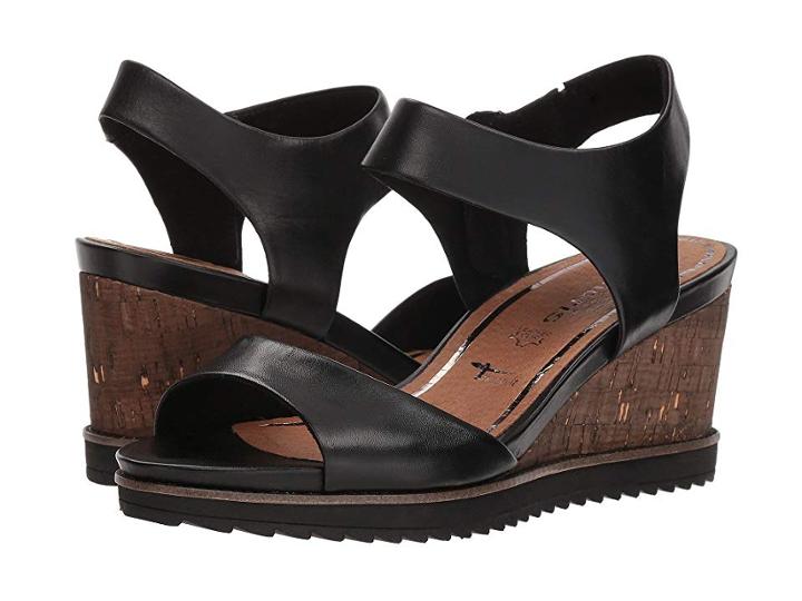 Tamaris Alis 1-1-28335-20 (black) Women's Toe Open Shoes