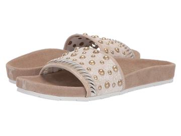 J/slides Nora (bronze Metallic Suede) Women's Shoes
