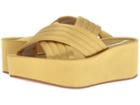 Kenneth Cole New York Damariss (yellow/gold Satin) Women's Shoes
