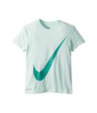 Nike Kids Dry Legend Swoosh Spray Tee (little Kids/big Kids) (igloo/light Racer Blue) Girl's T Shirt