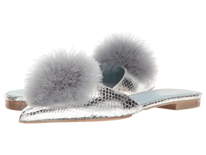 Frances Valentine Pauline (silver Snake Print) Women's Shoes