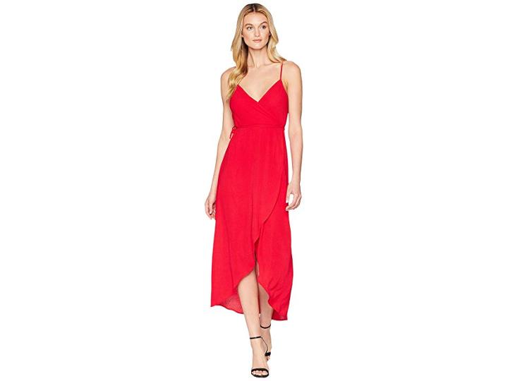 Show Me Your Mumu Meghan Wrap Dress (tomato Red 2) Women's Dress