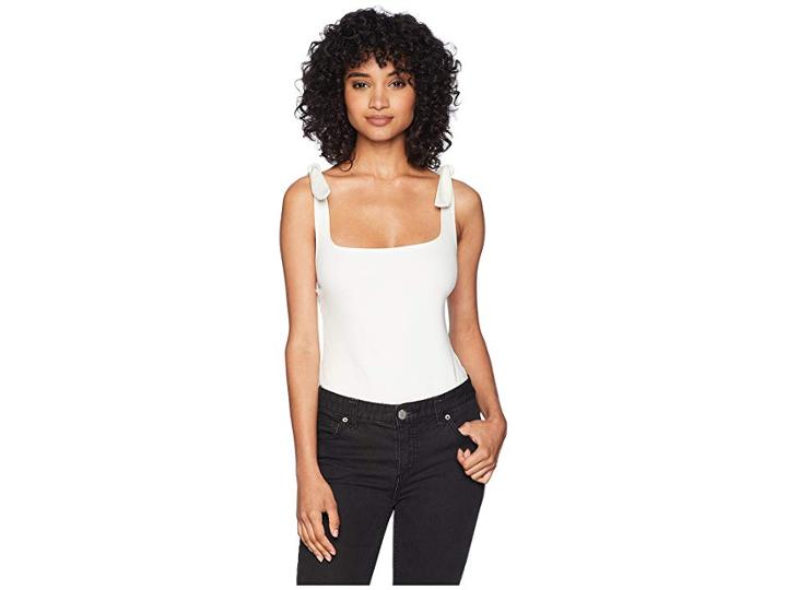 Free People Tie Shoulder Bodysuit (ivory) Women's Jumpsuit & Rompers One Piece
