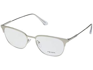 Prada 0pr 59uv (brushed Silver/silver) Fashion Sunglasses