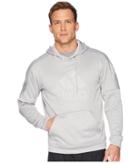 Adidas Team Issue Pullover Logo Hoodie (grey Two Melange/grey Two Melange/grey Two) Men's Sweatshirt