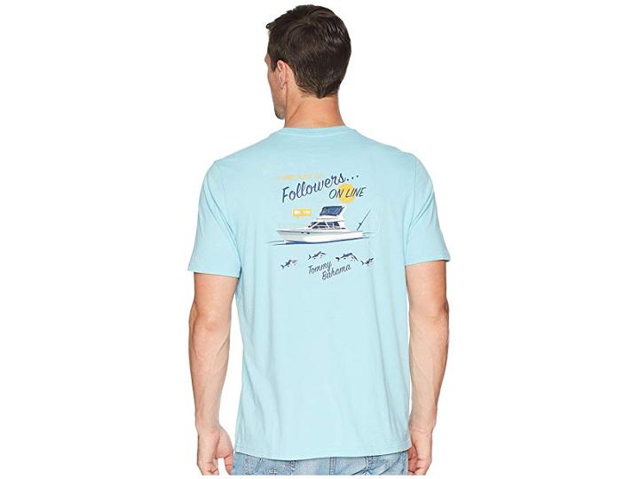 Tommy Bahama Followers On Line Tee (bowtie Blue) Men's T Shirt