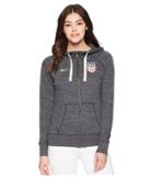 Nike Usa Vintage Hoodie (anthracite/heather/white) Women's Sweatshirt