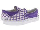 Vans Classic Slip-on ((checkerboard) Passion Flower/white) Skate Shoes