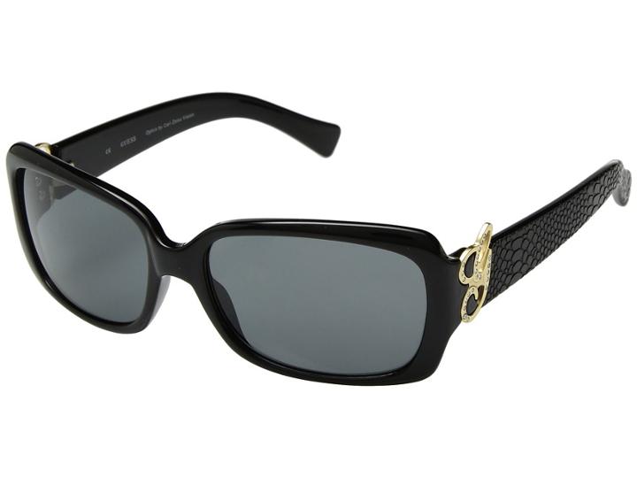 Guess Gu7245 (black/solid Smoke Lens) Fashion Sunglasses