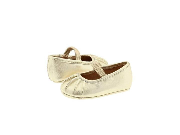 Polo Ralph Lauren Kids Pleat (infant) (platinum Lambskin) Girls Shoes