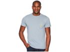 Mountain Hardwear 3 Peakstm Short Sleeve Pocket Tee (heather Blue Granite) Men's T Shirt